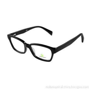 Handmade acetate frames in black for men